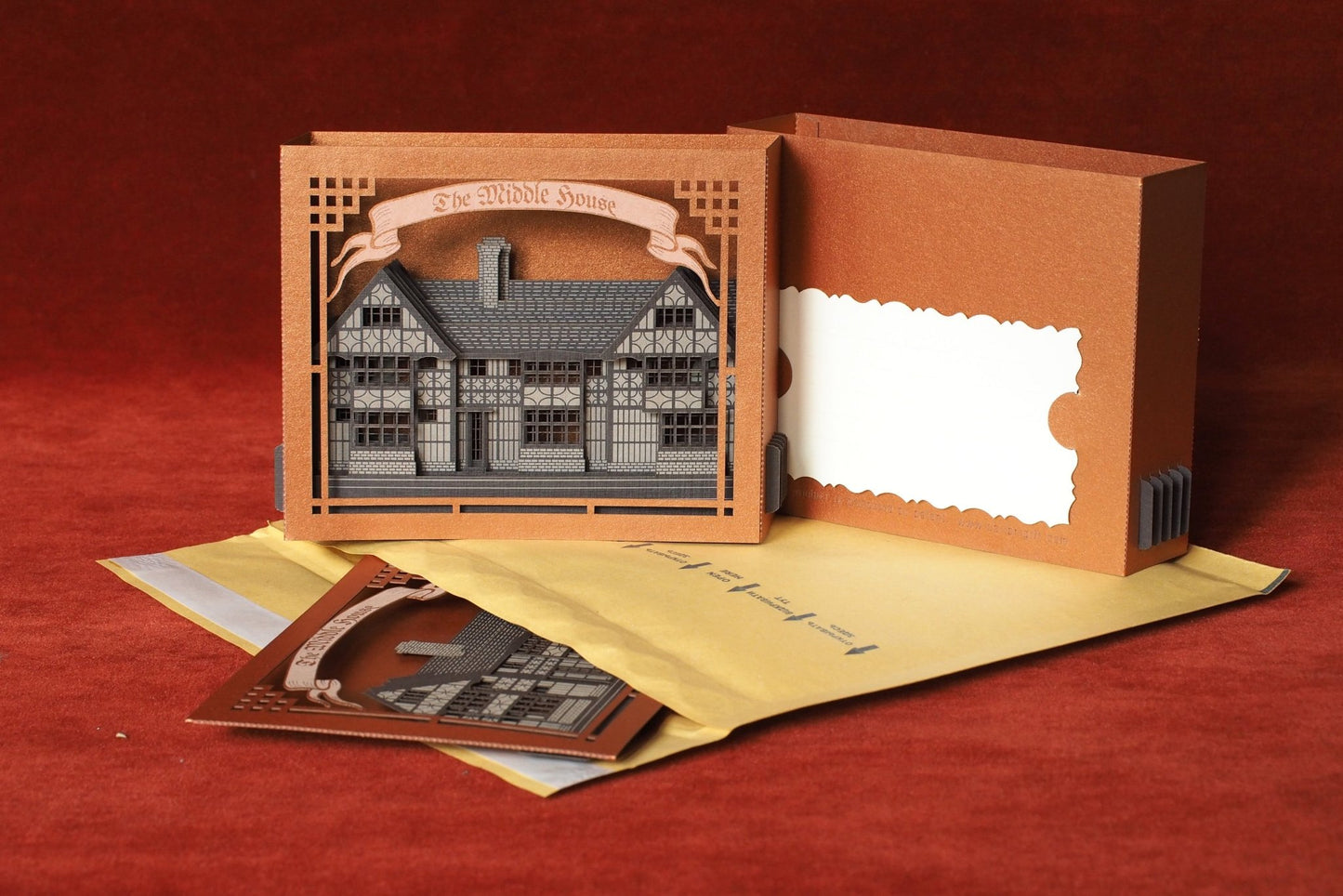 The Middle House Mayfield United Kingdom pop-up card - ColibriGift