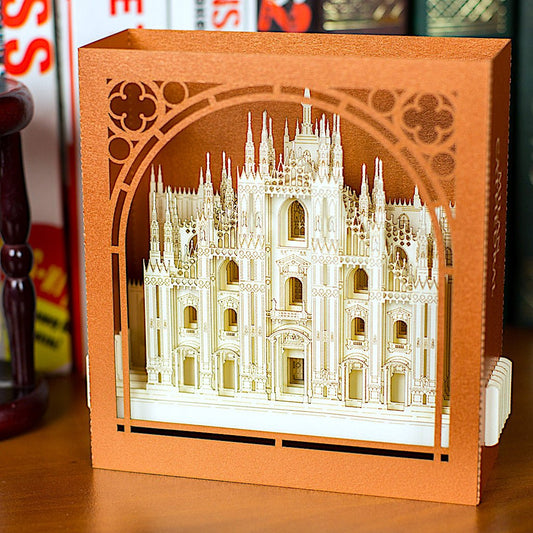The Milan Cathedral, Milan, Italy pop-up card - ColibriGift