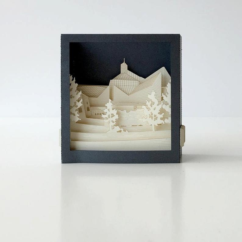 The Mudam Luxembourg Museum Modern Art pop-up card - ColibriGift