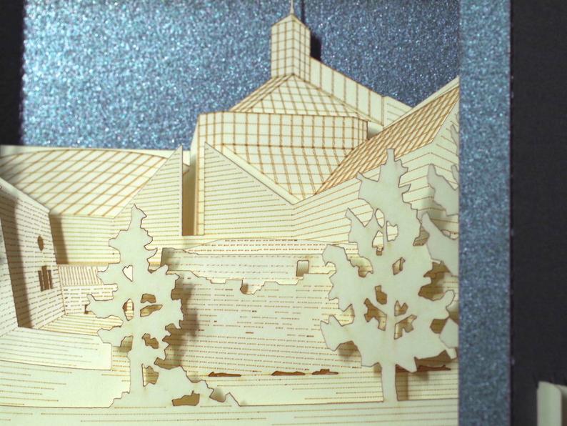 The Mudam Luxembourg Museum Modern Art pop-up card - ColibriGift