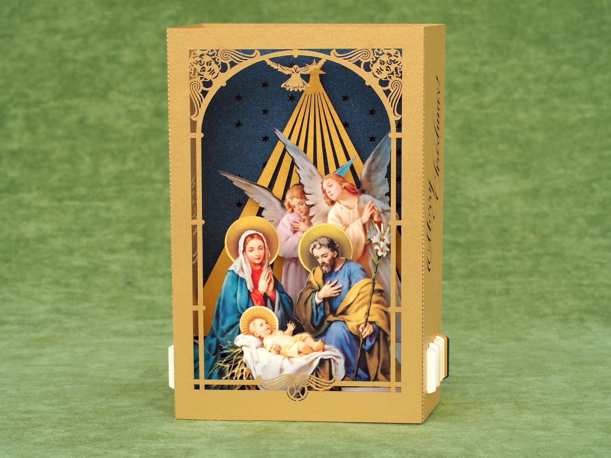 The Nativity Scene of Jesus Birth pop-up card - ColibriGift