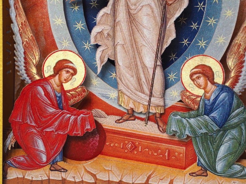 The Risen Christ pop-up card - ColibriGift