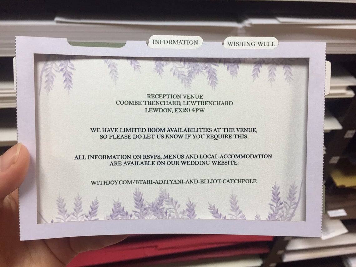Wedding invitation Forrest, Bride, groom, cat pop-up card - ColibriGift