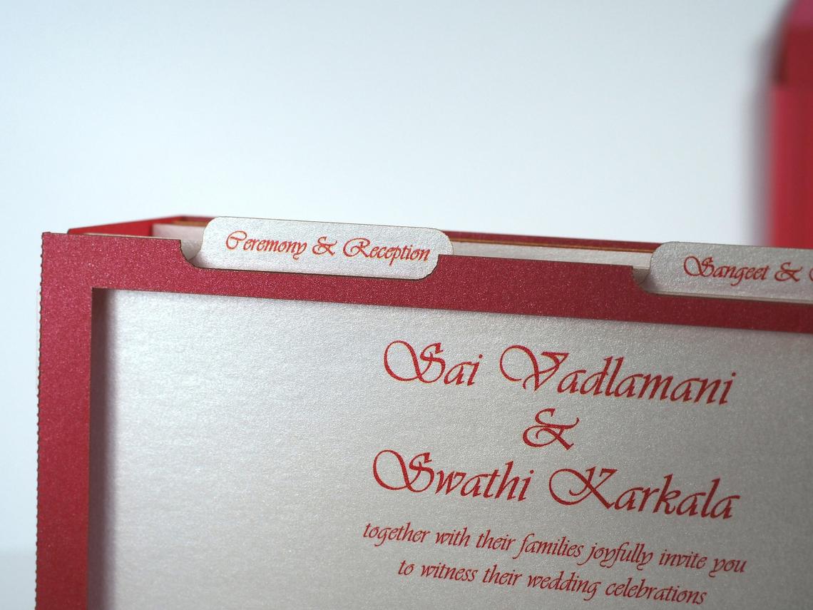 Wedding invitation Indian Mandap elephant torch flowers pop-up card - ColibriGift