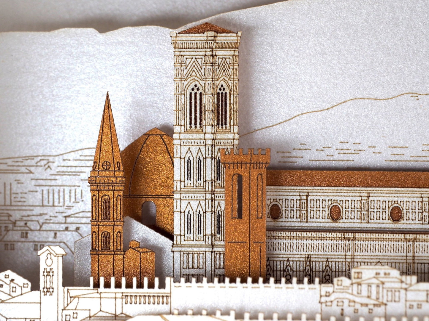 Wedding invitations Duomo Florence Cathedral of Saint Mary of the Flower pop-up card - ColibriGift