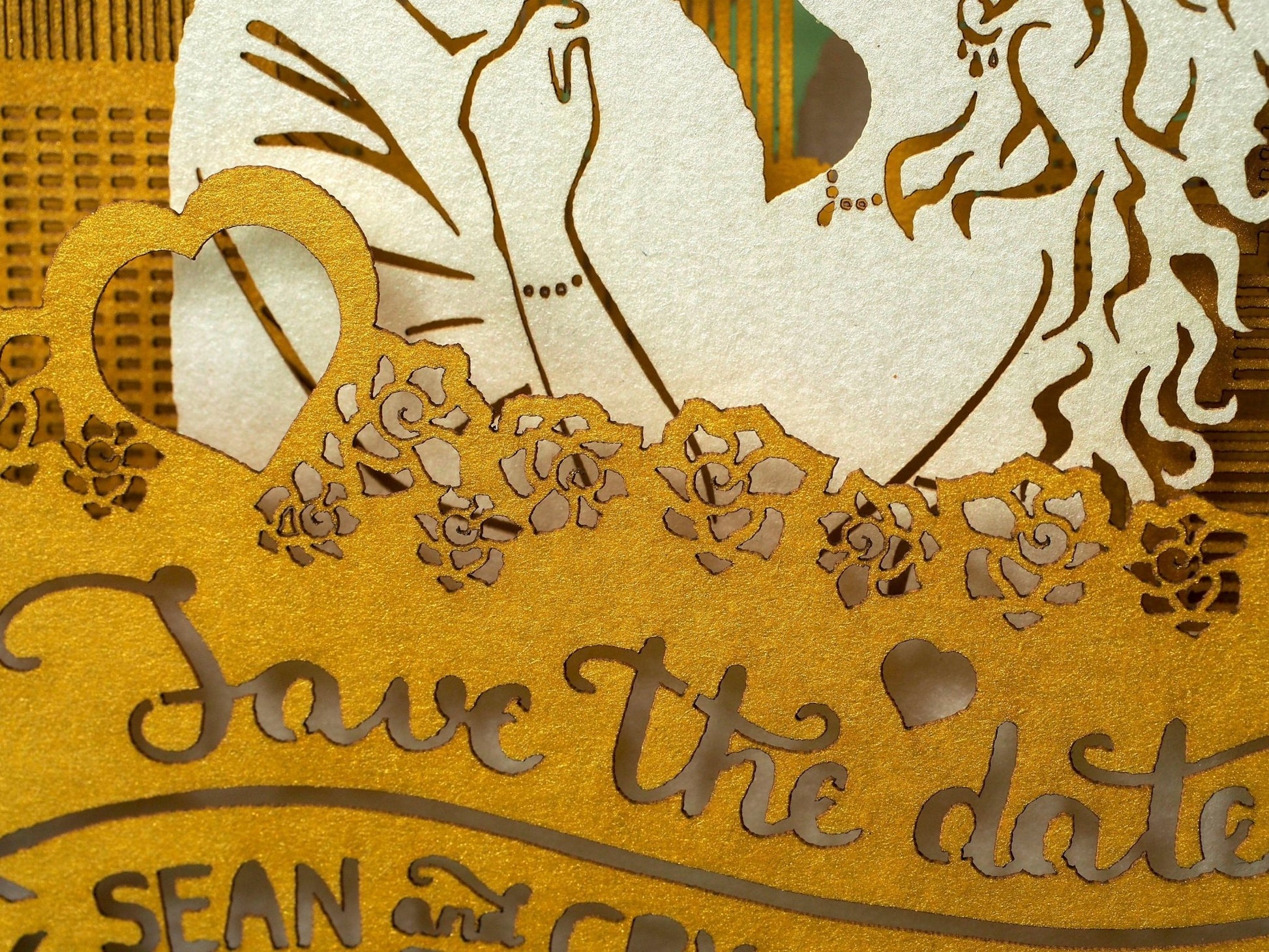 Wedding Save the Date pop-up card Atlanta USA Georgia State - ColibriGift