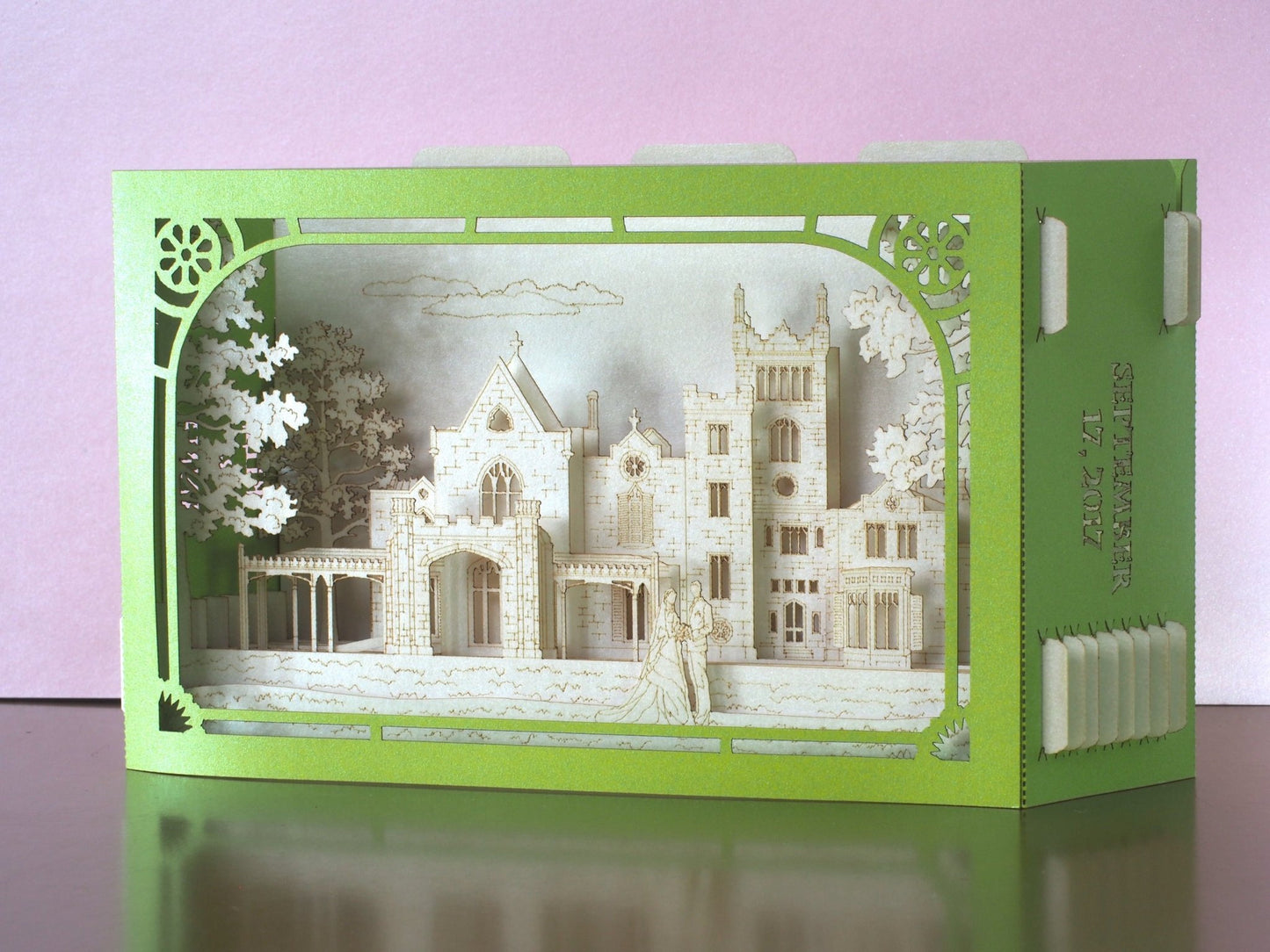 Wedding Wedding pop up wedding invitation. Lyndhurst on Hudson River in Tarrytown, New York, Lyndhurs. ColibriGift