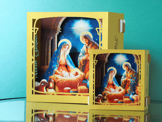 Pop-up Christmas Nativity Scene card