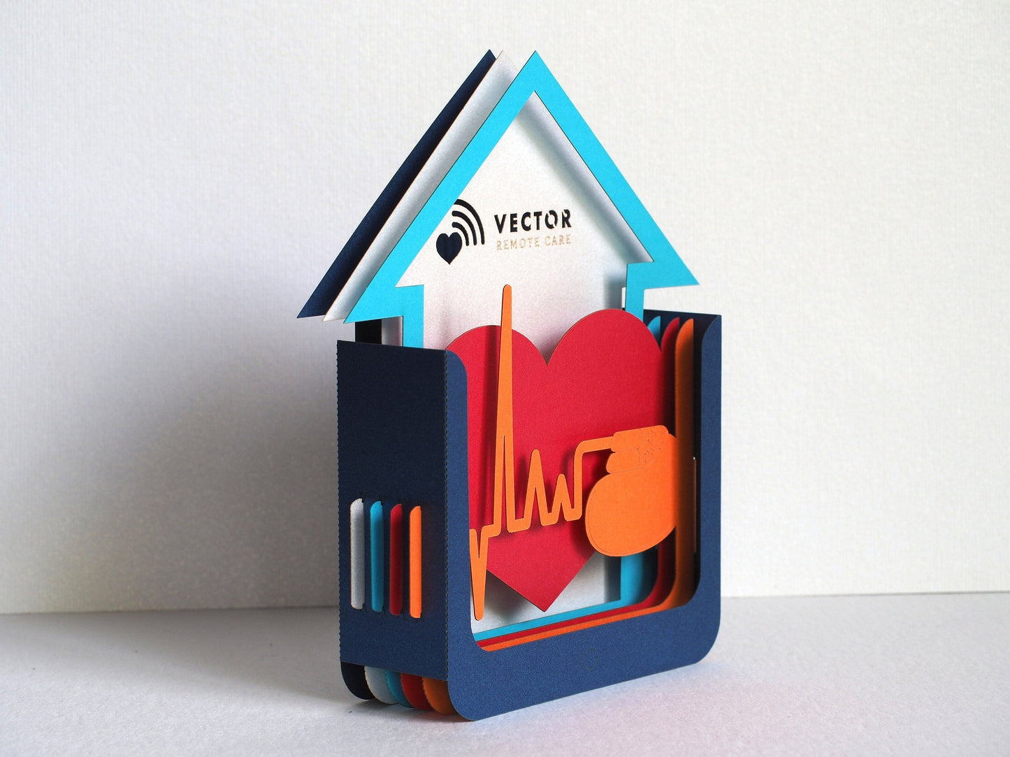 Custom pop up laser cut card, medicine-themed custom design