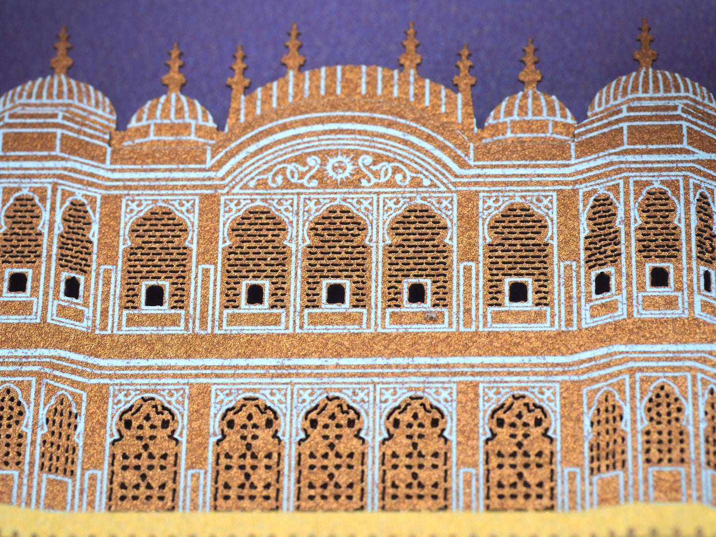 Pop up paper card with model of Jaipur, Rajasthan, India