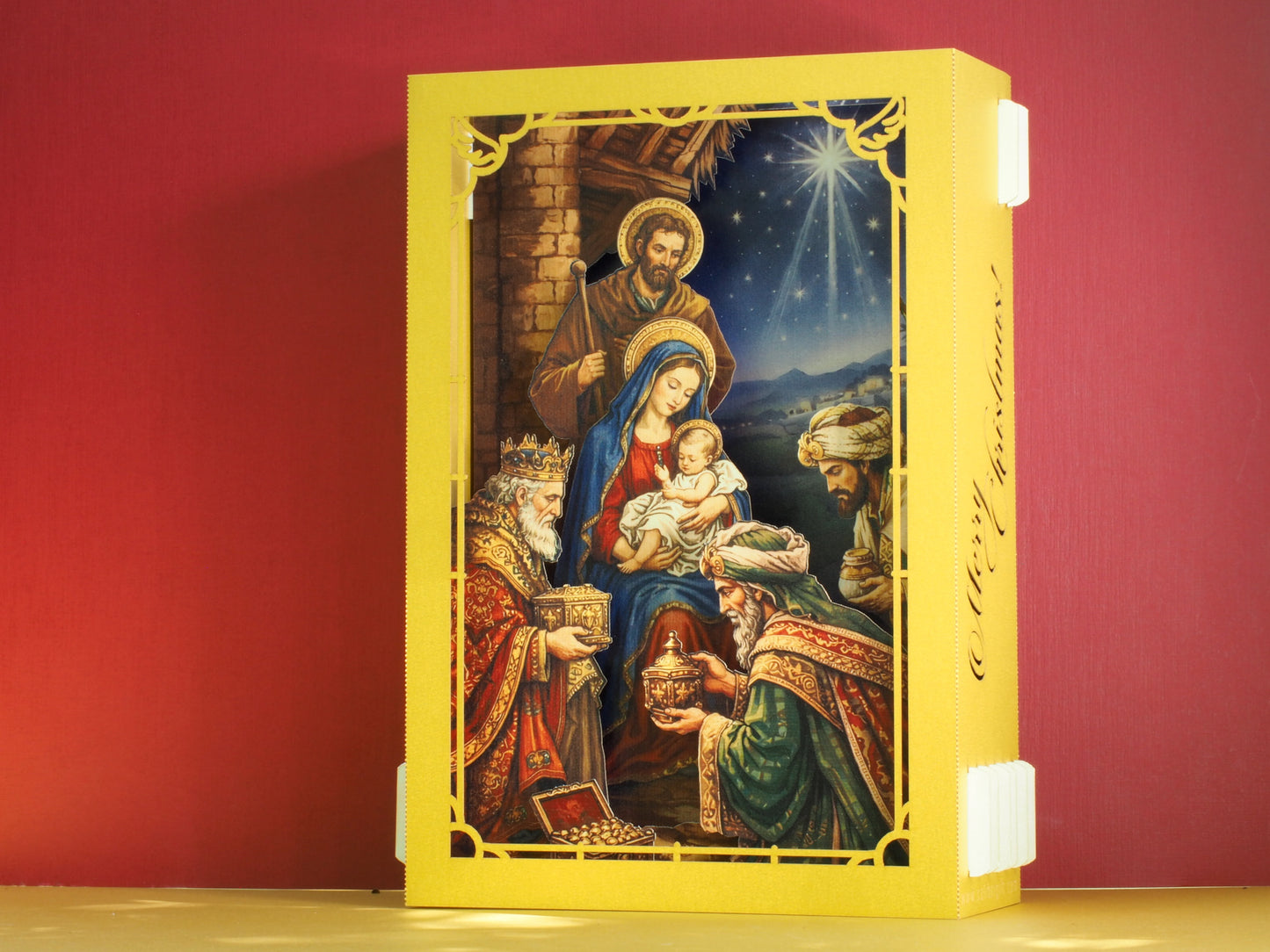Nativity Jesus Crib Christmas card
