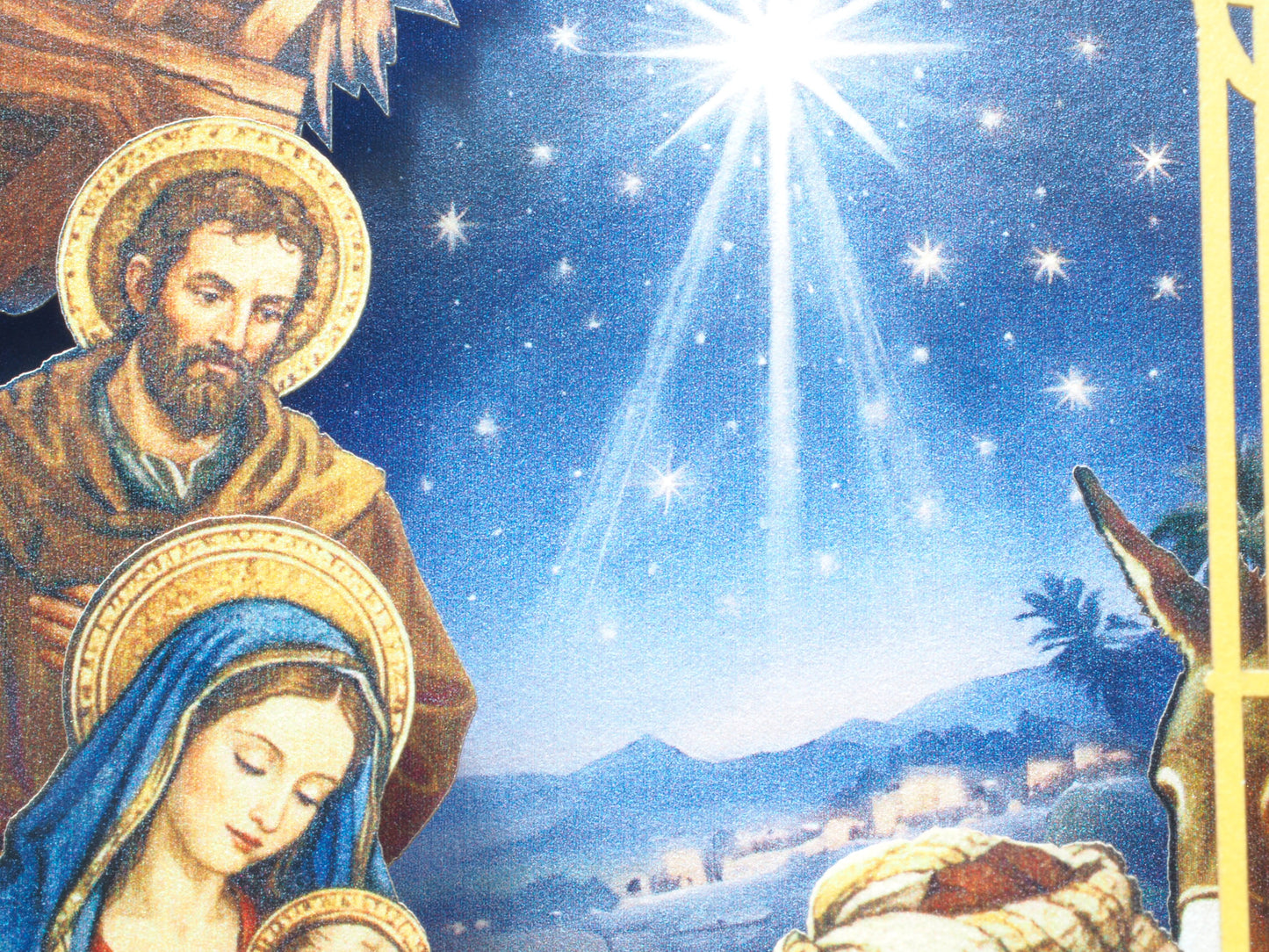 Nativity Jesus Crib Christmas card