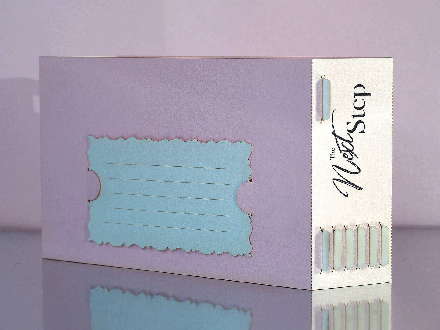 Ballet paper pop up miniature. Promo card with Logo. Custom design laser cut 3d cards in box paper
