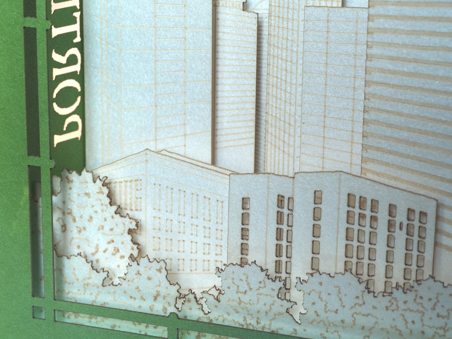  Portland city desig in pop up greeting card paper 3d model