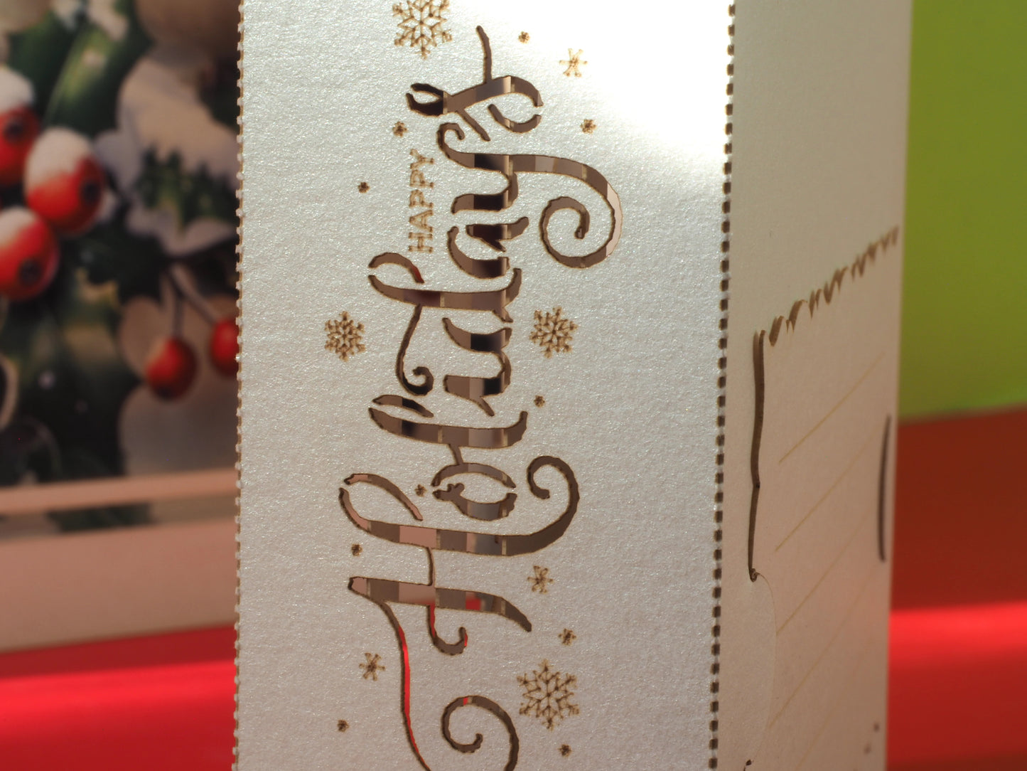 Red Cardinals Christmas greeting card