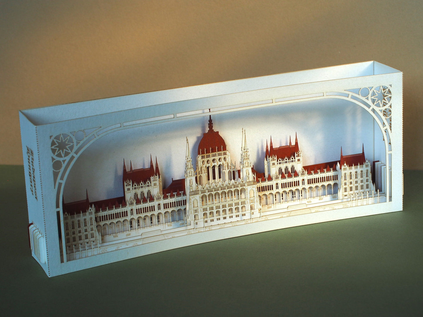 The Hungarian Parliament of Budapest paper pop up miniature model box