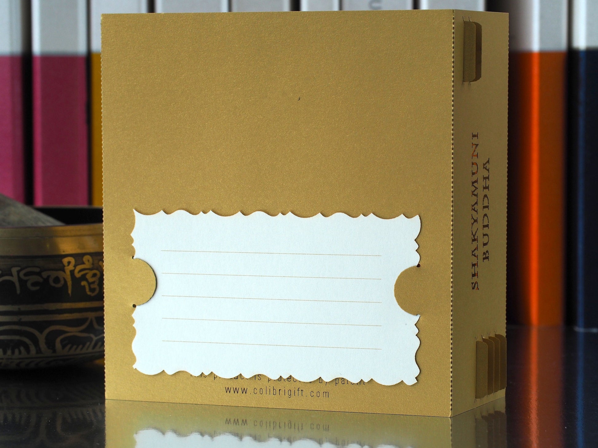 Buddha Shakyamuni pop up paper laser cut card box