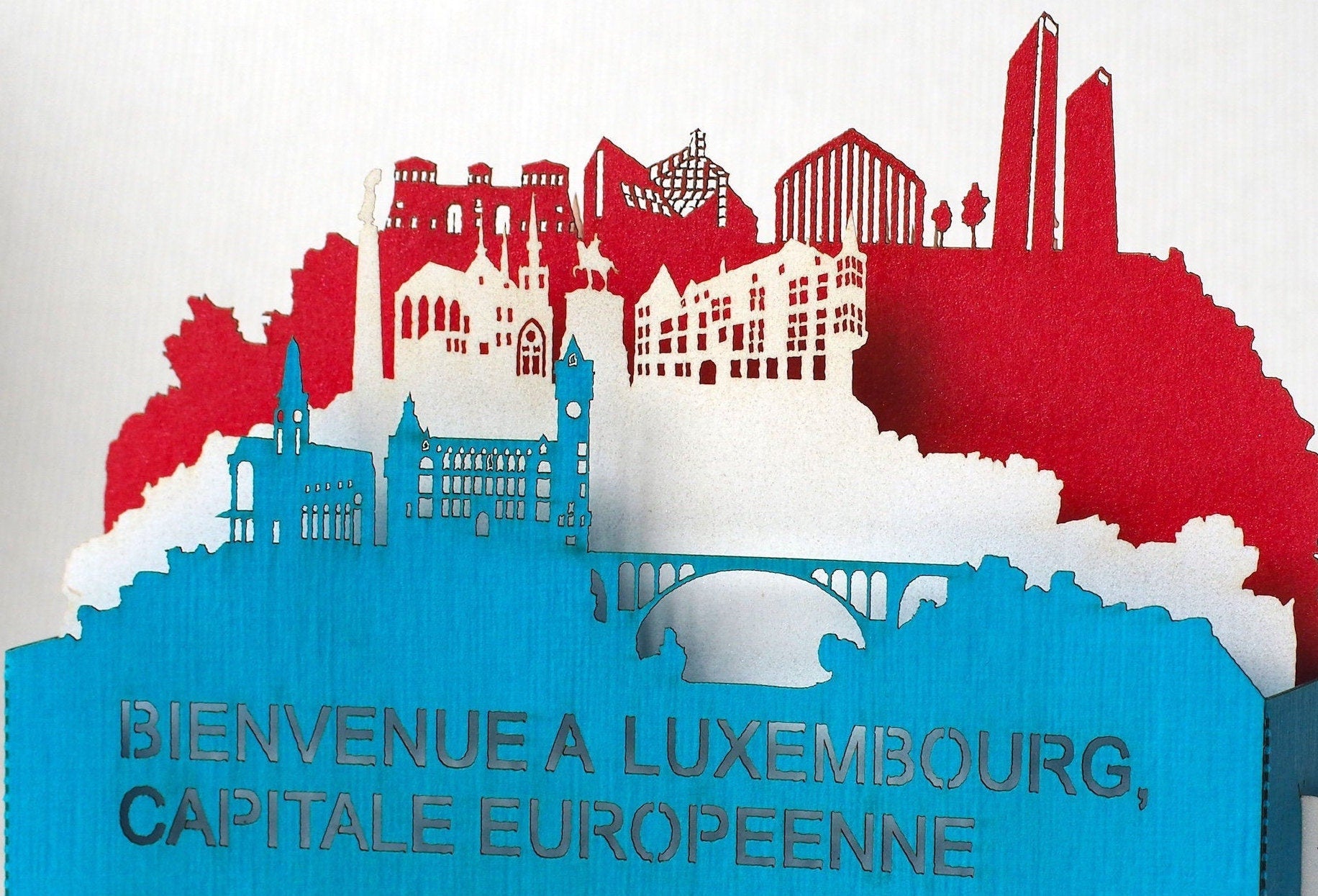 The Luxembourg Flag, Luxembourg pop-up card