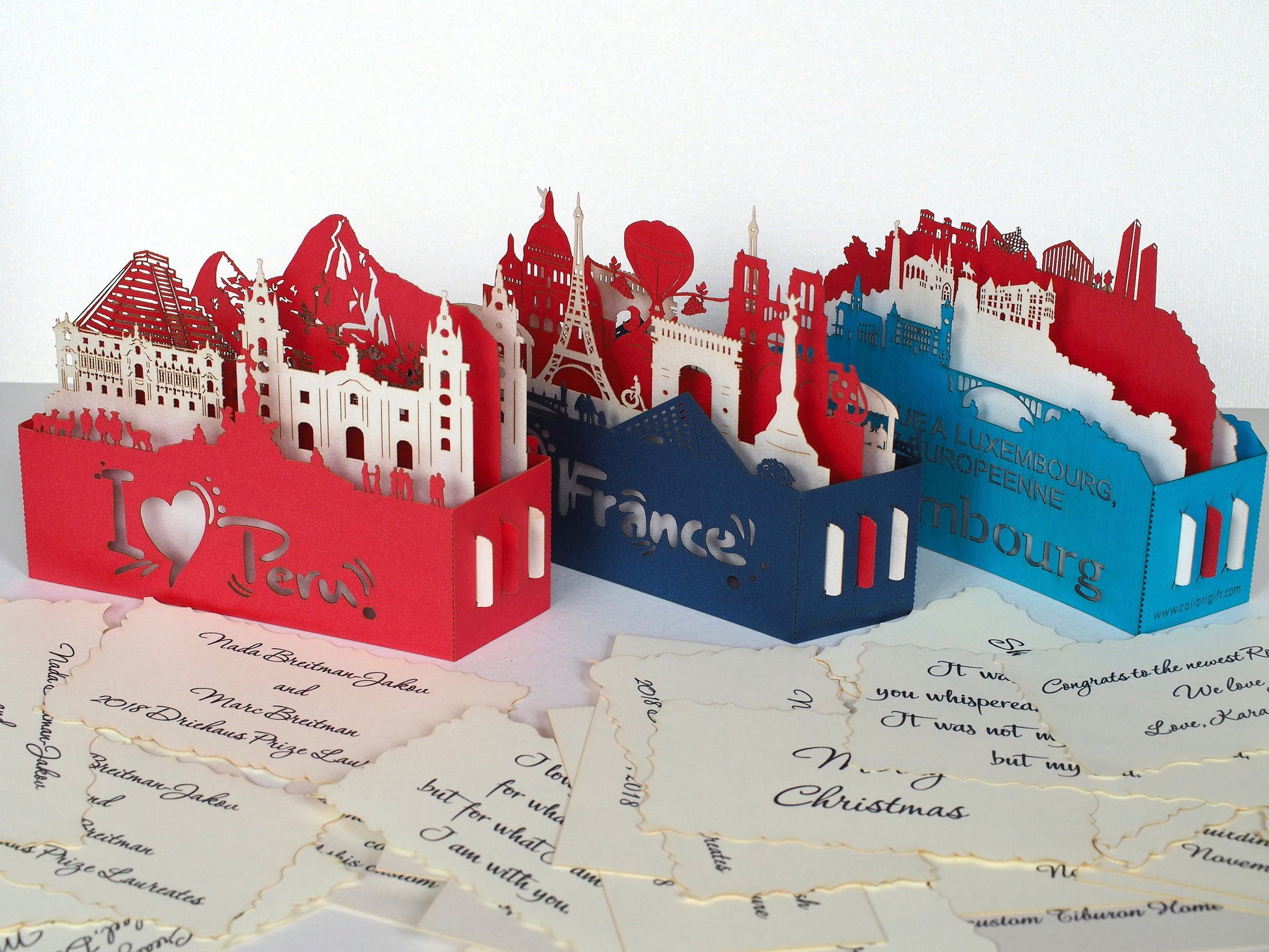 The Luxembourg Flag, Luxembourg pop-up card