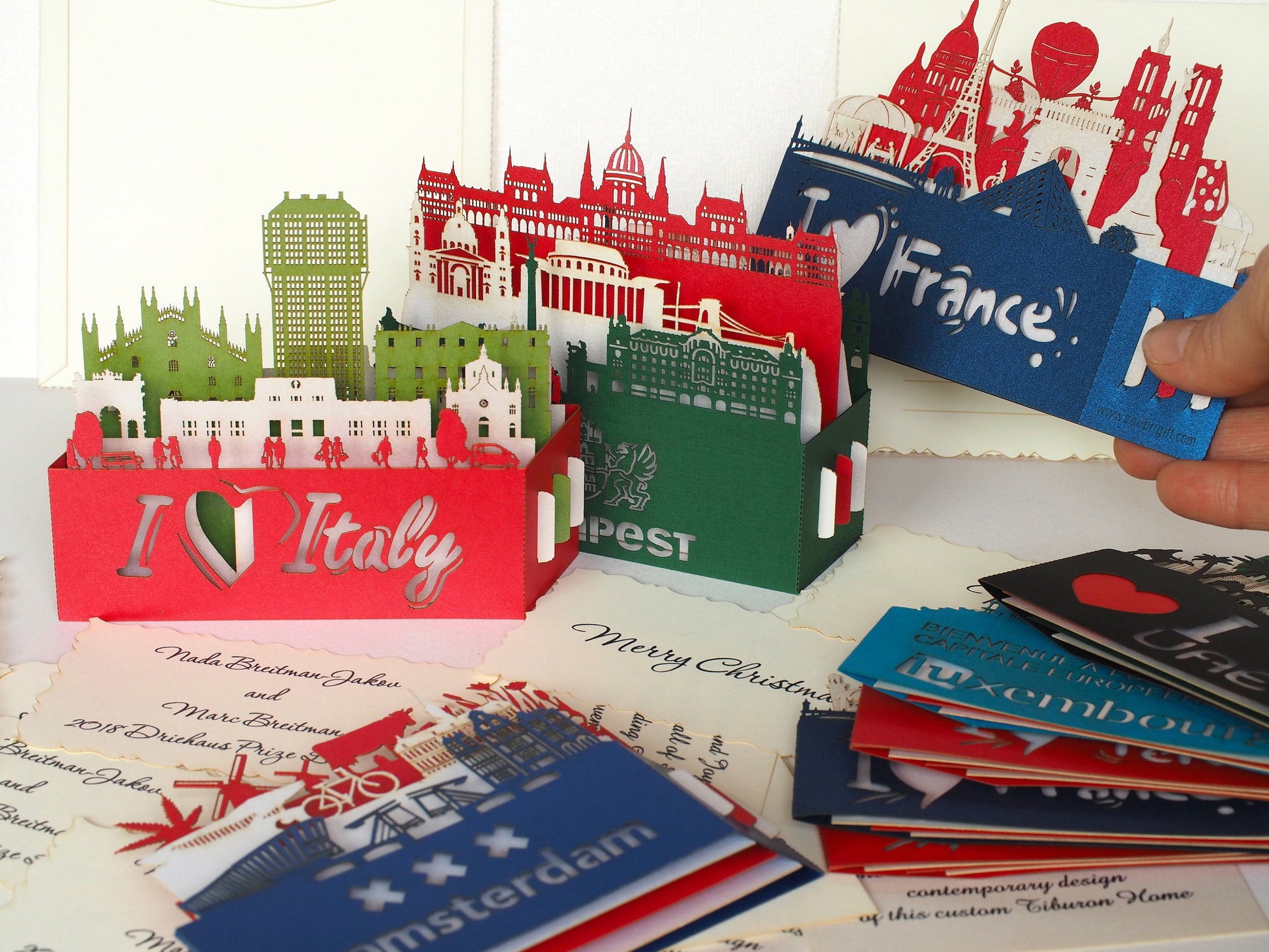 The Luxembourg Flag, Luxembourg pop-up card