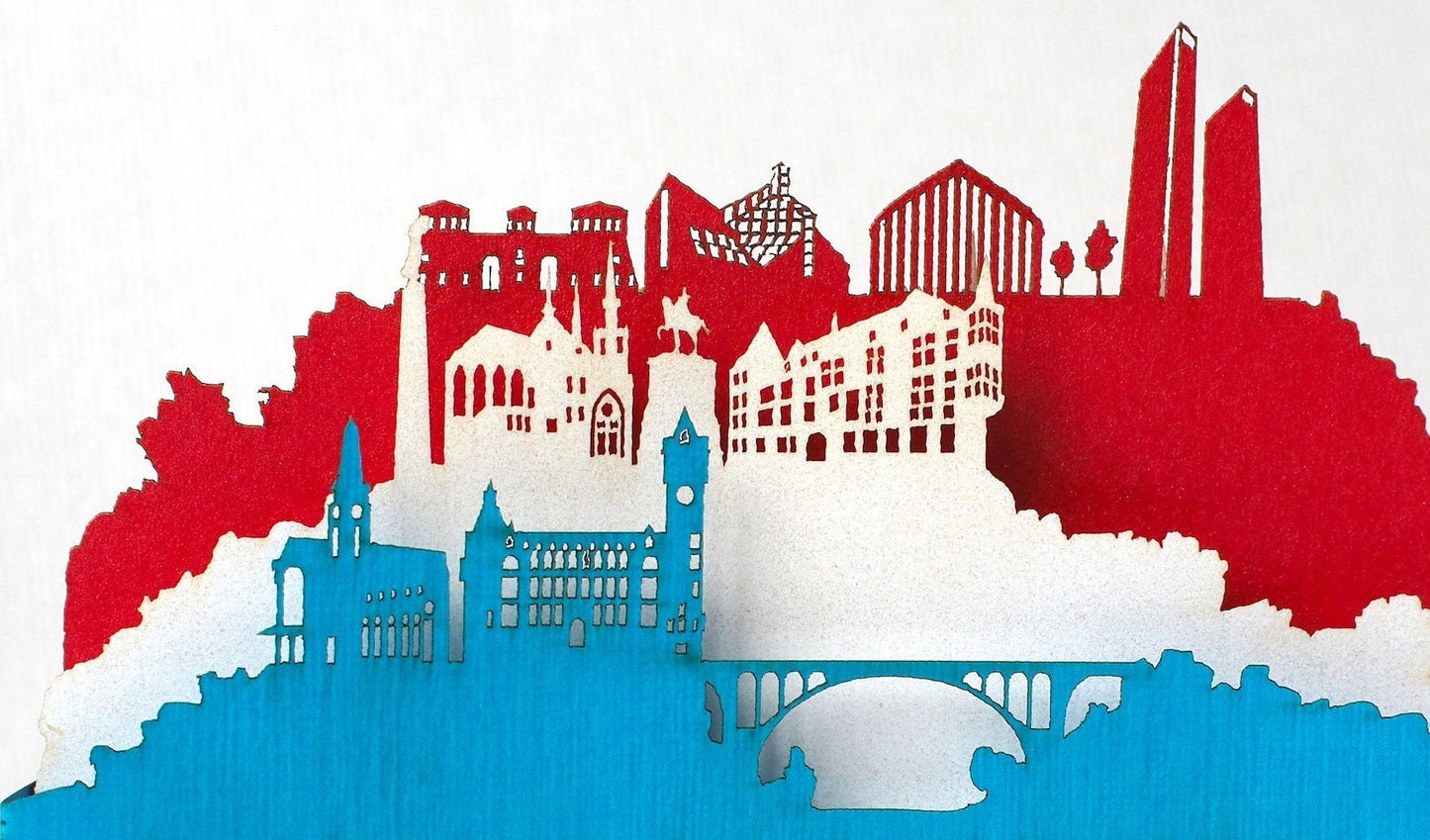 The Luxembourg Flag, Luxembourg pop-up card
