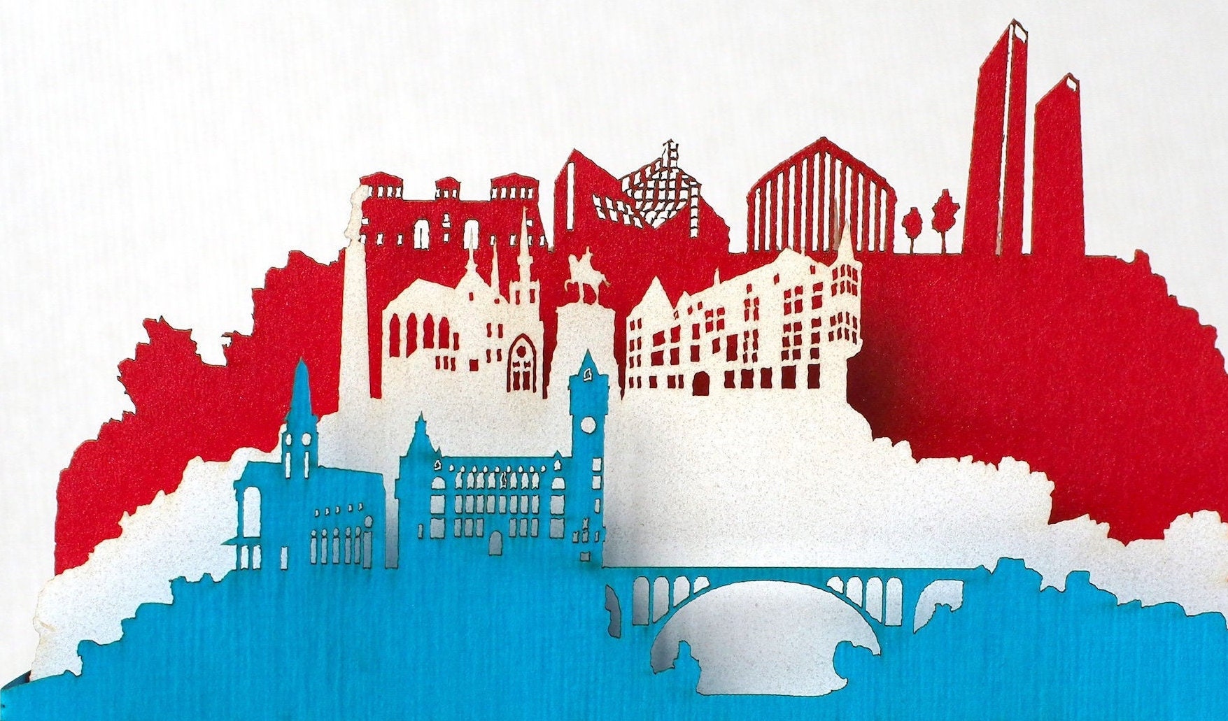 The Luxembourg Flag, Luxembourg pop-up card