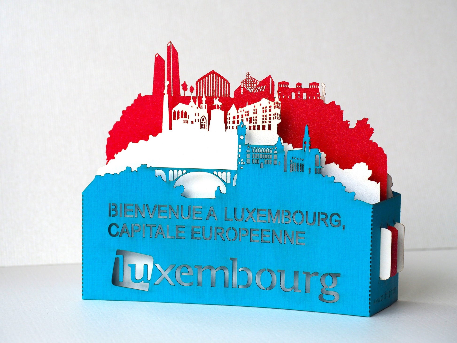 The Luxembourg Flag, Luxembourg pop-up card