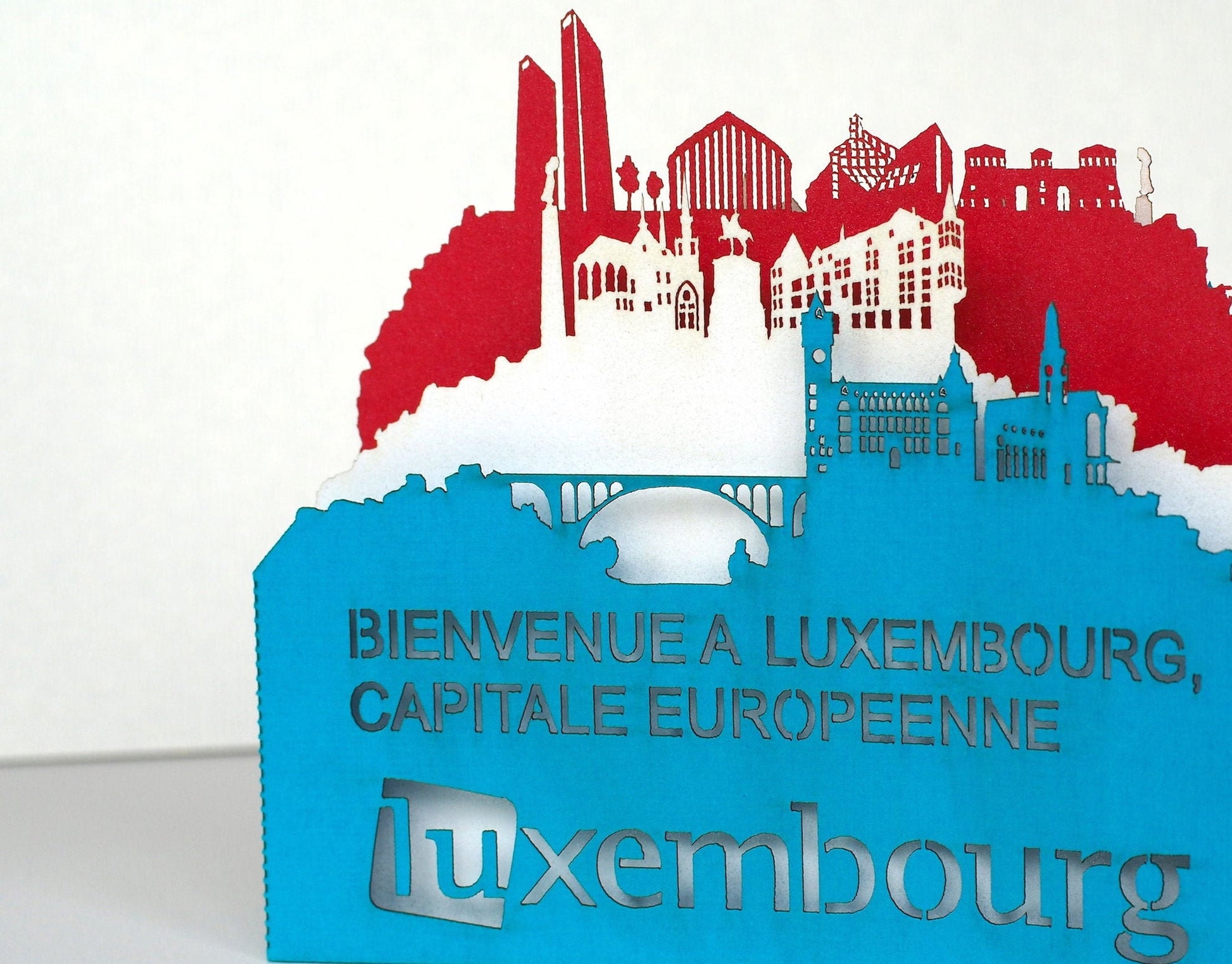 The Luxembourg Flag, Luxembourg pop-up card