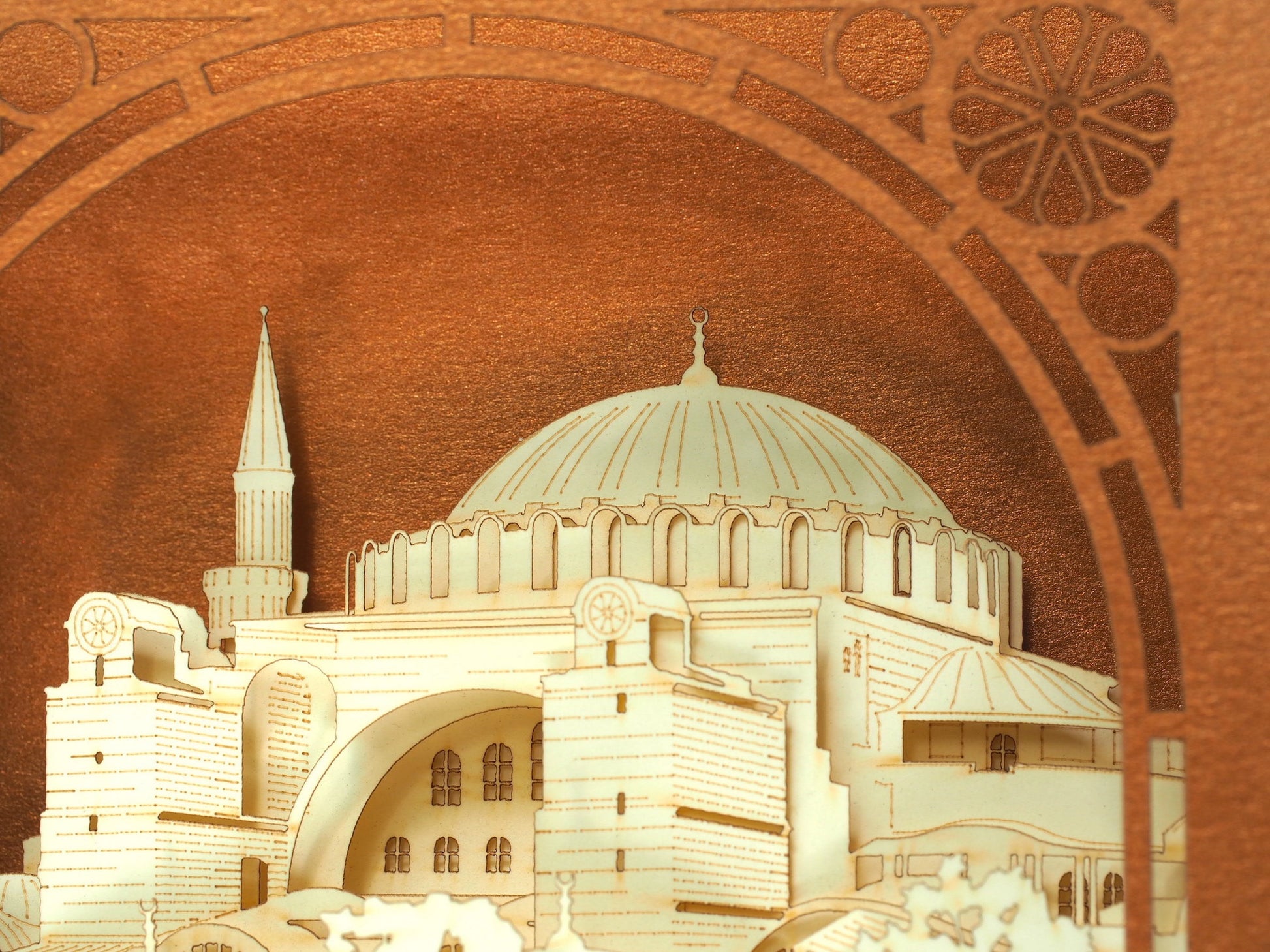 The Hagia Sophia, Istanbul, Turkey pop-up card