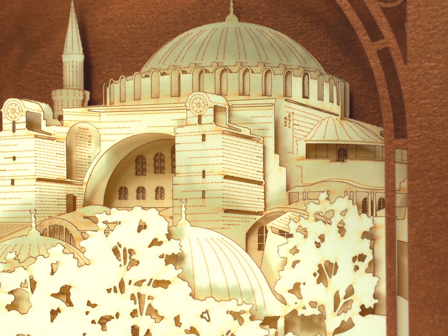The Hagia Sophia, Istanbul, Turkey pop-up card