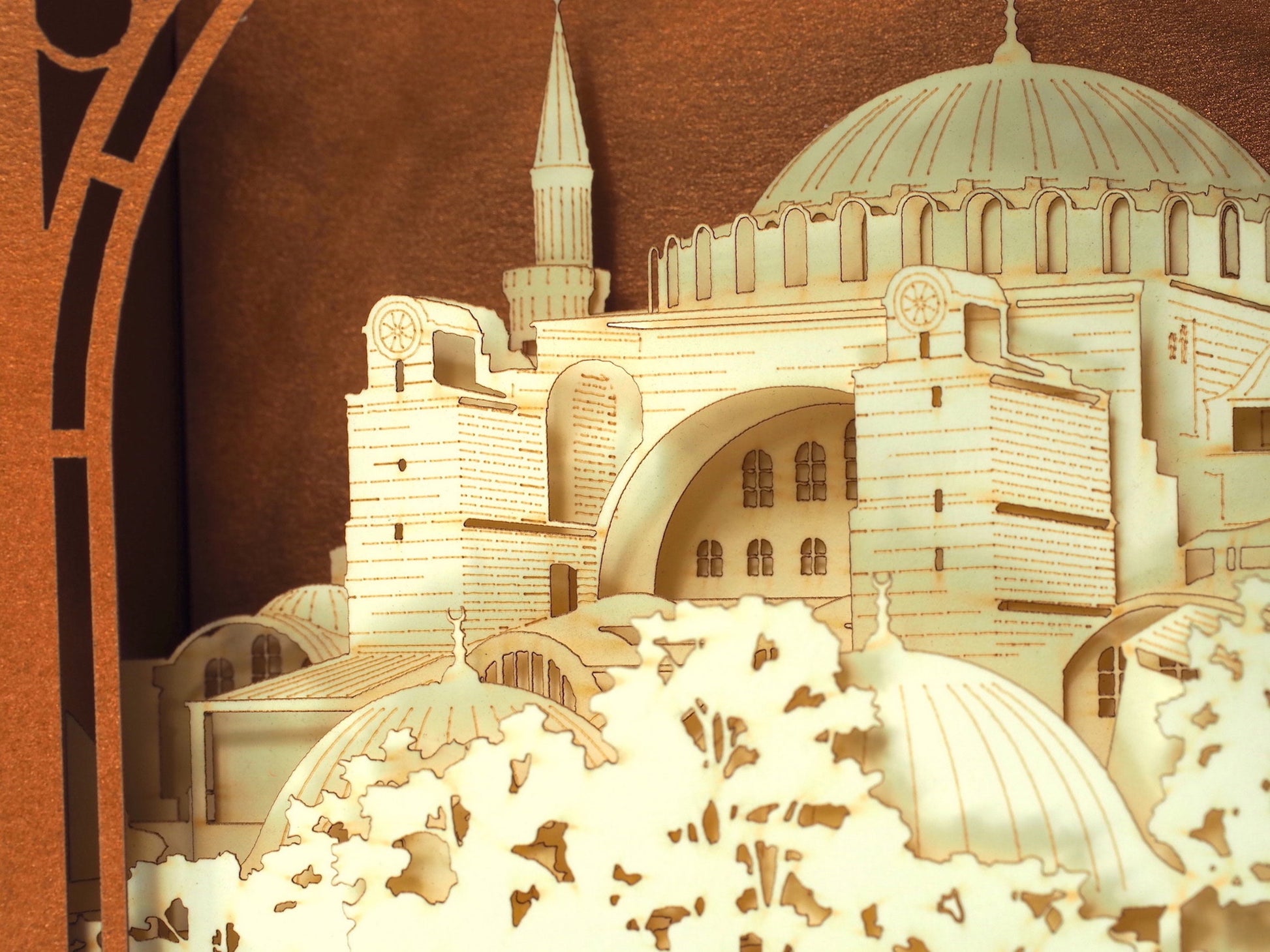 The Hagia Sophia, Istanbul, Turkey pop-up card