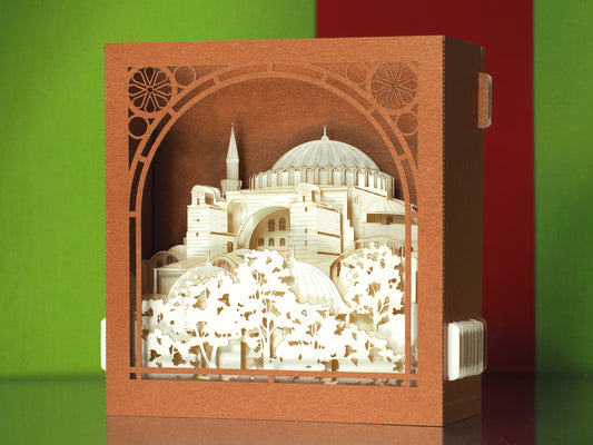 The Hagia Sophia, Istanbul, Turkey pop-up card