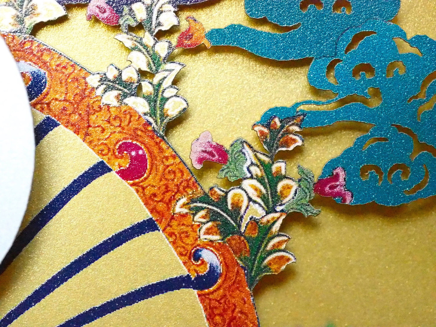 Buddha Shakyamuni pop up paper laser cut card box