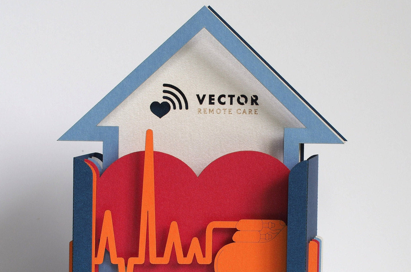 Custom pop up laser cut card, medicine-themed custom design