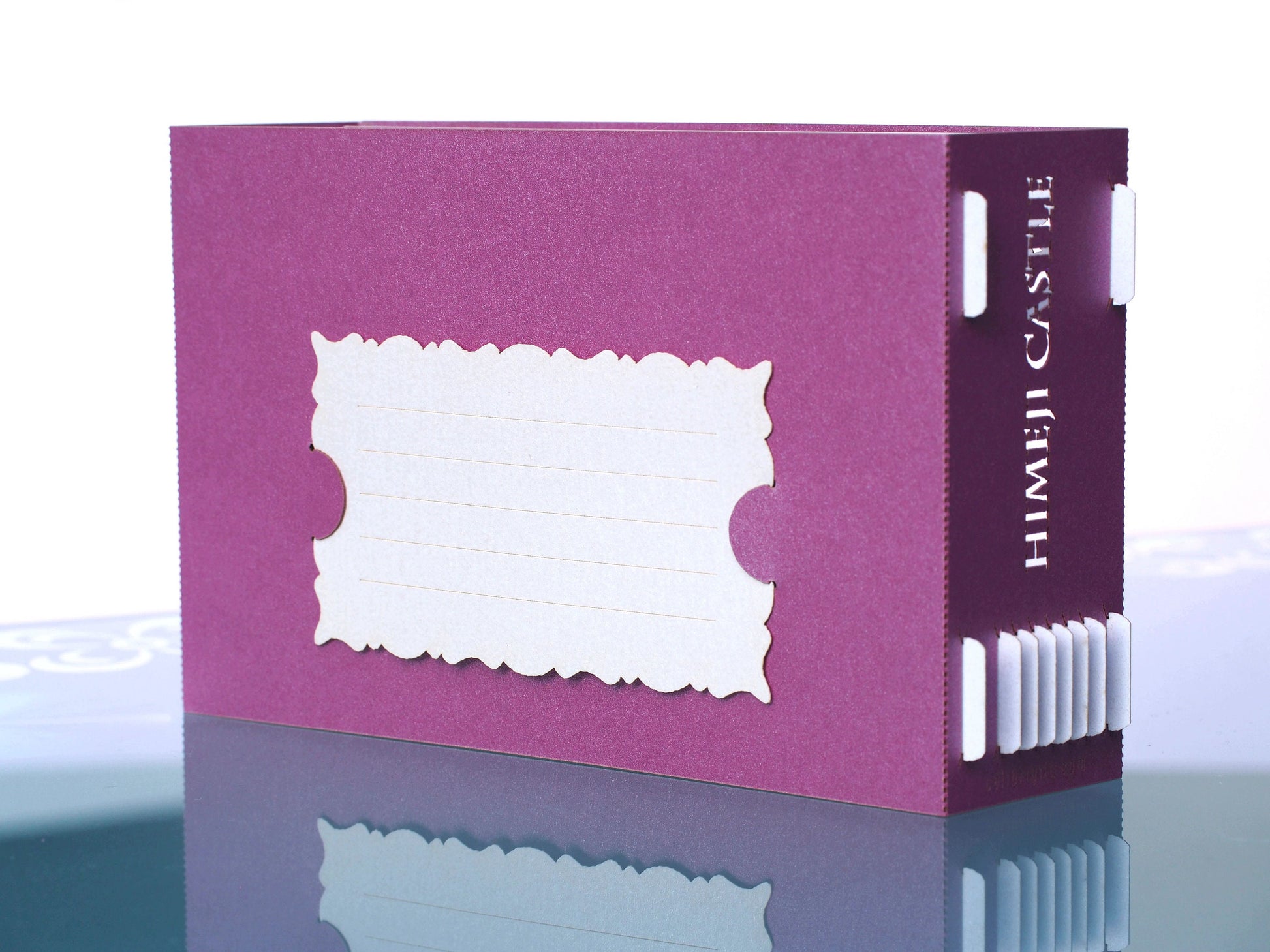 Japan Himeji Castle. Paper pop up card. 