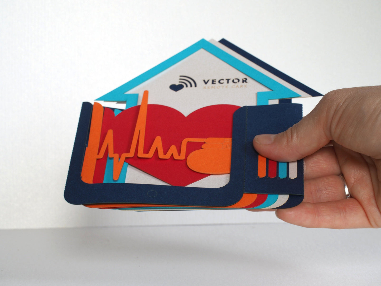 Custom pop up laser cut card, medicine-themed custom design