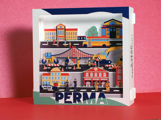Anniversary company pop up card