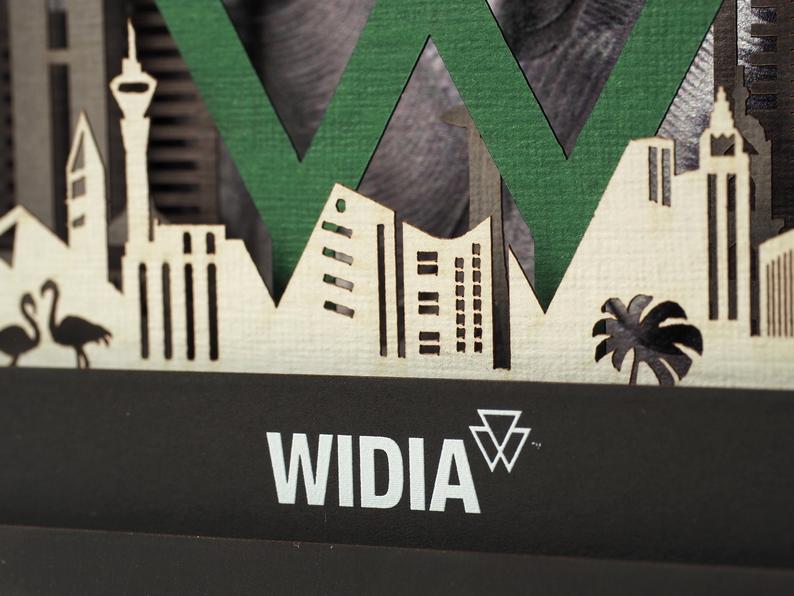 Custom design invitation for the Event, Exhibition, or conference with Logo. Pop up laser cut paper box card
