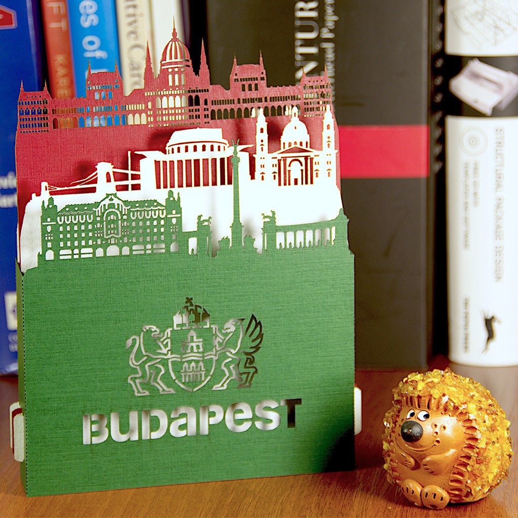 The Hungarian landmarks pop up card
