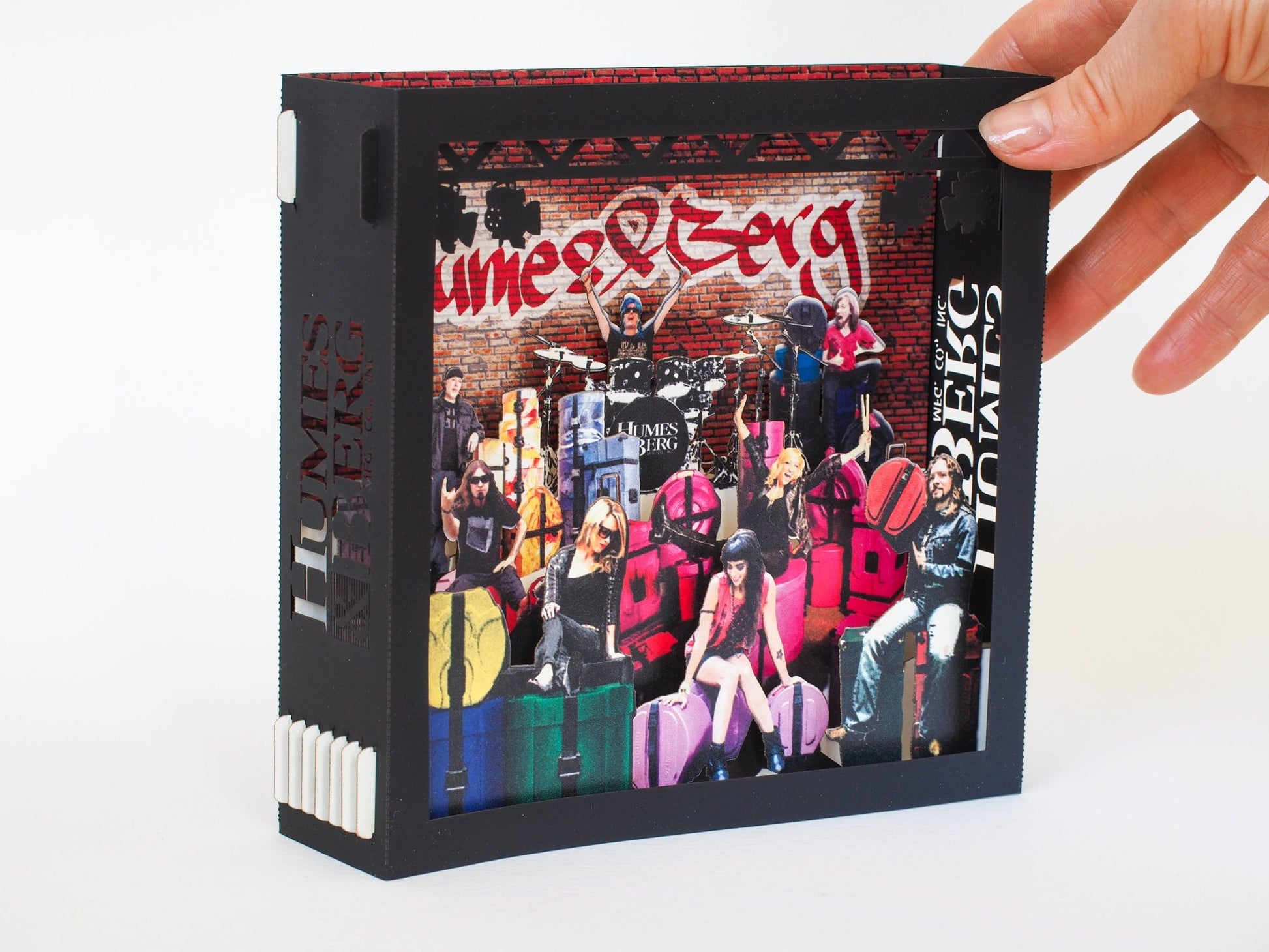 Custom design business card pop up