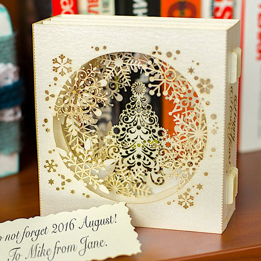 Christmas Snowflakes pop up card