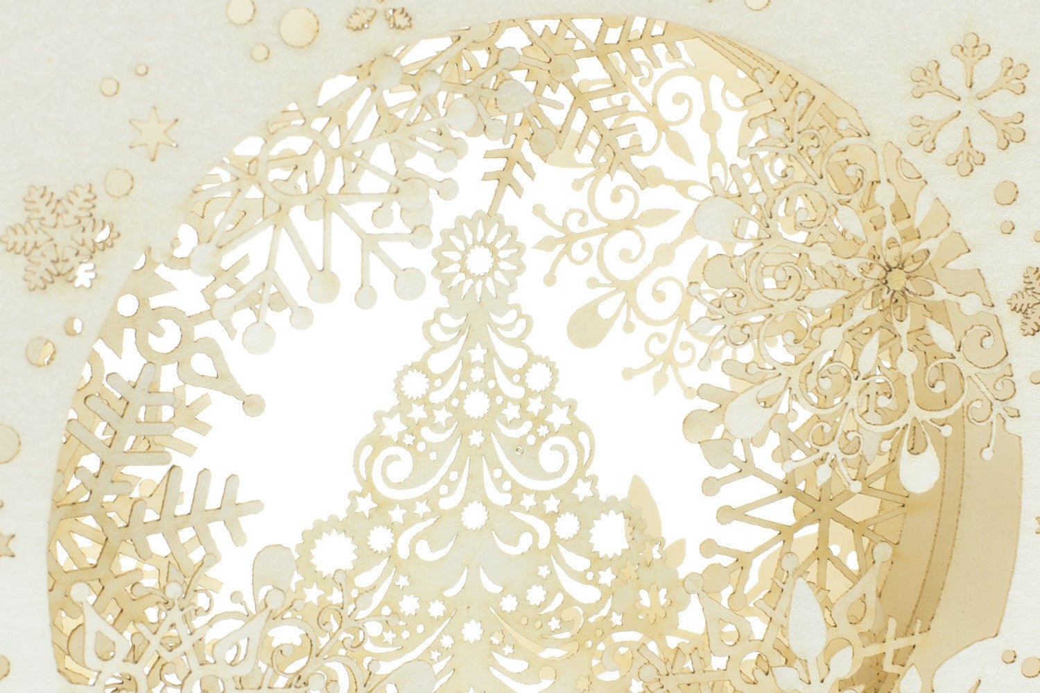 Christmas Snowflakes pop up card