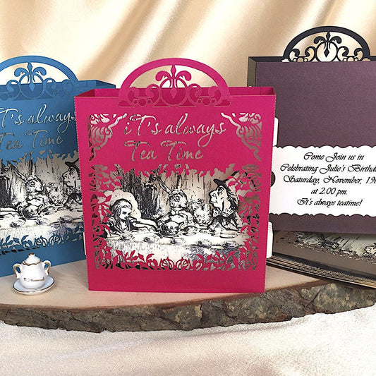 Christmas pop-up card "Alice in Wonderland" - ColibriGift