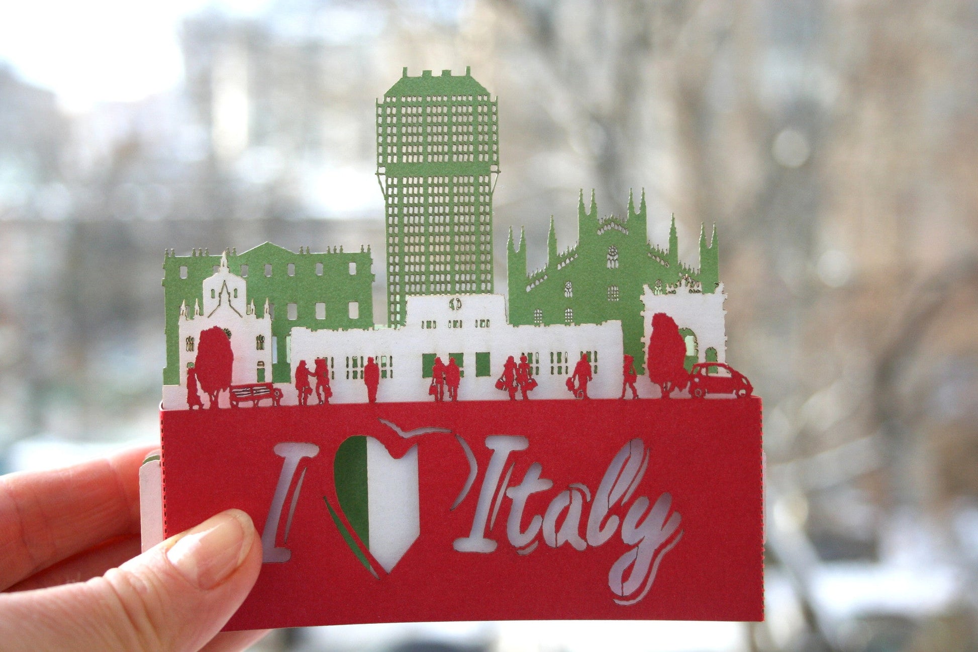 I love Italy Landmark pop-up card - ColibriGift