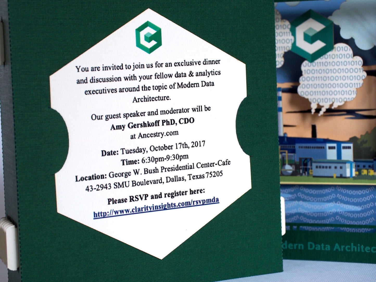 Company Dinner Invitation | Modern Data Architecture event