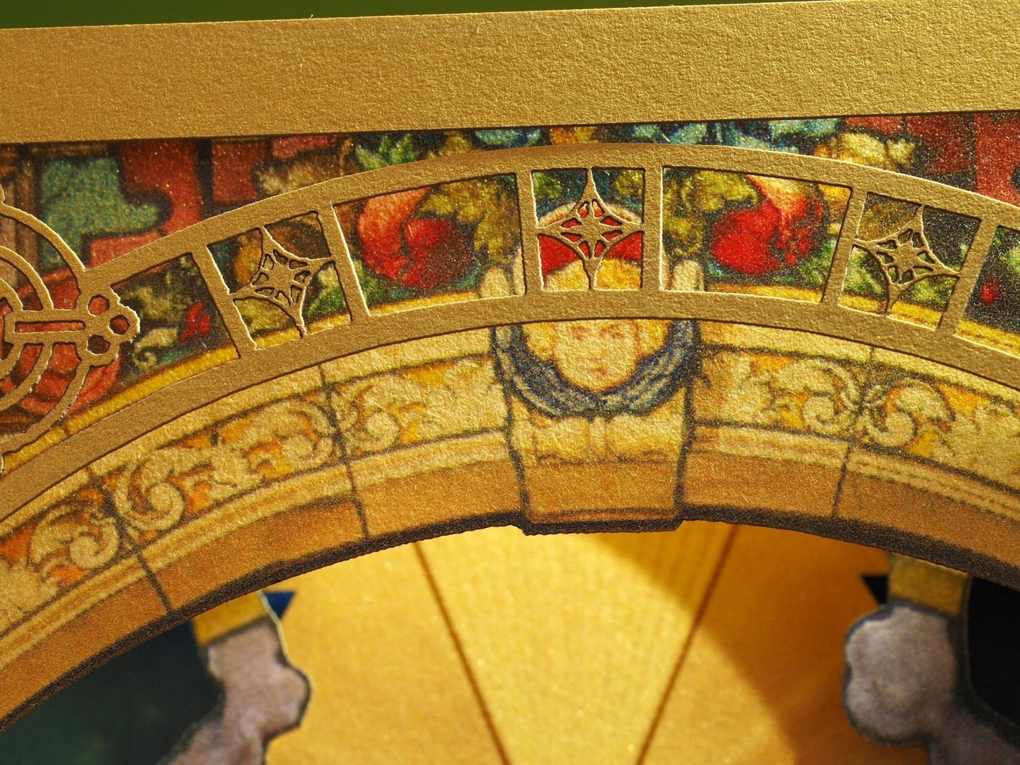 Jesus is Risen, in the Red Cloack, with Apostols pop up card