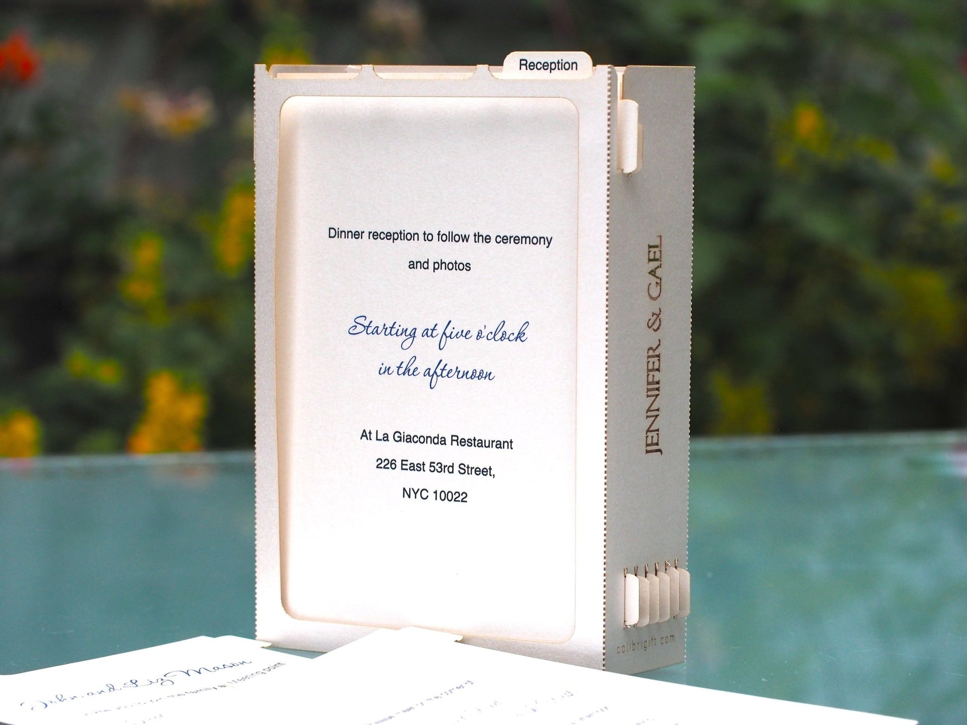 Mission Inn Hotel and Spa wedding invitations. Custom design. Paper pop up card, RSVP . USA Hotel Wedding venue ColibriGift