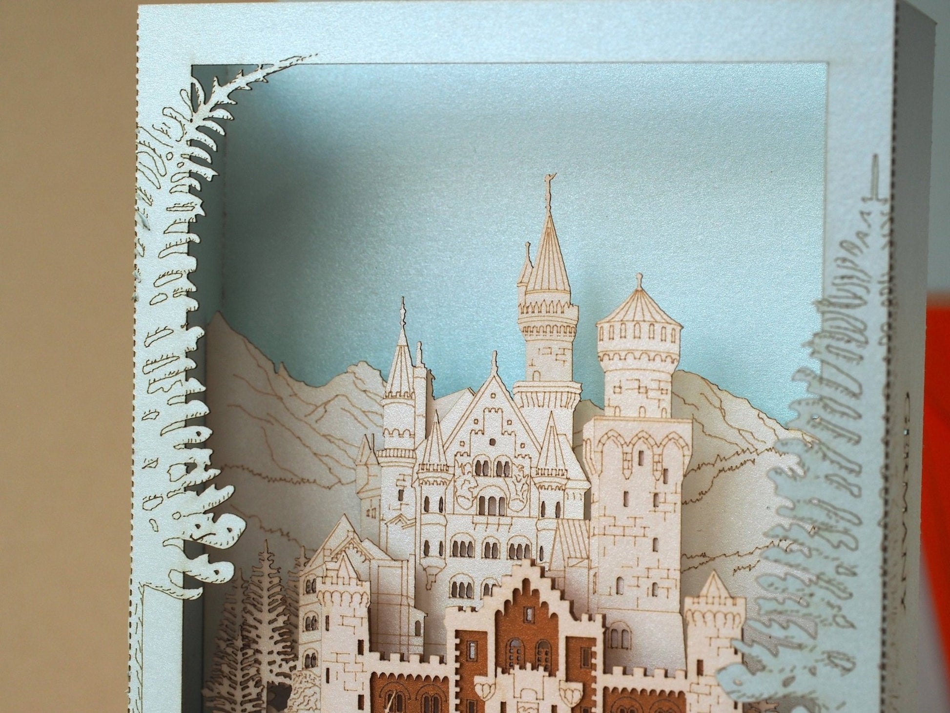 Pop-up card Neuschwanstein Schloss Castle, Germany - ColibriGift