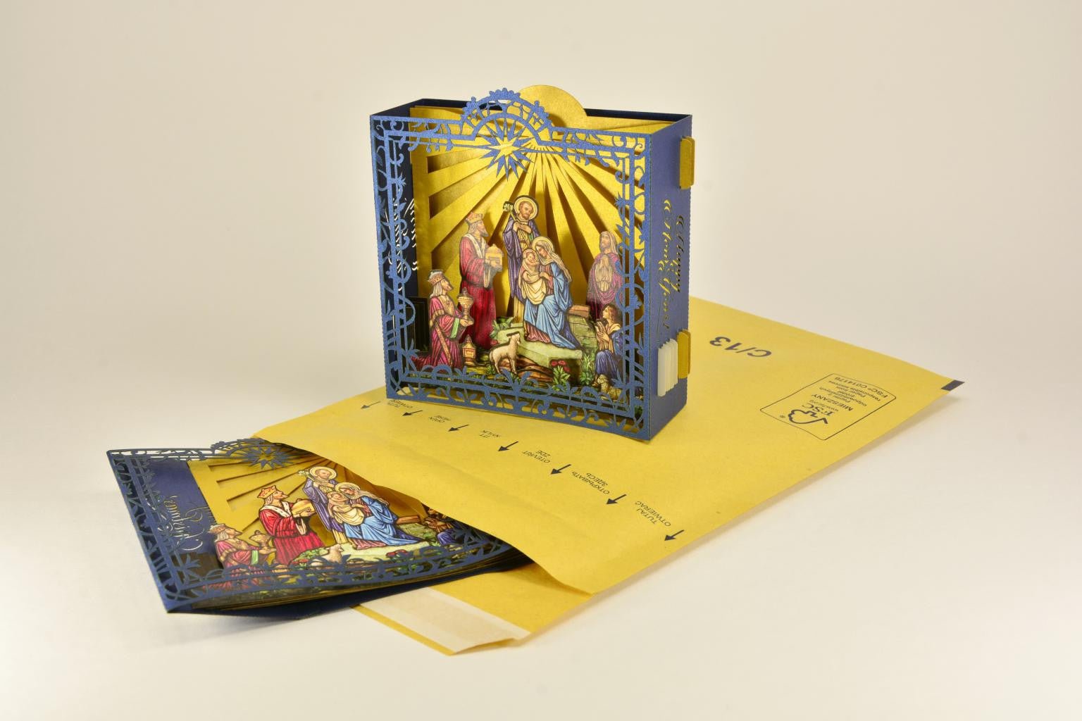 Desk calendar paper Jesus Birth Christmas design