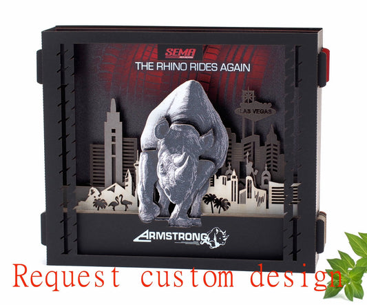 Exclusive invitation for conference - pop up laser cut custom design card with logo